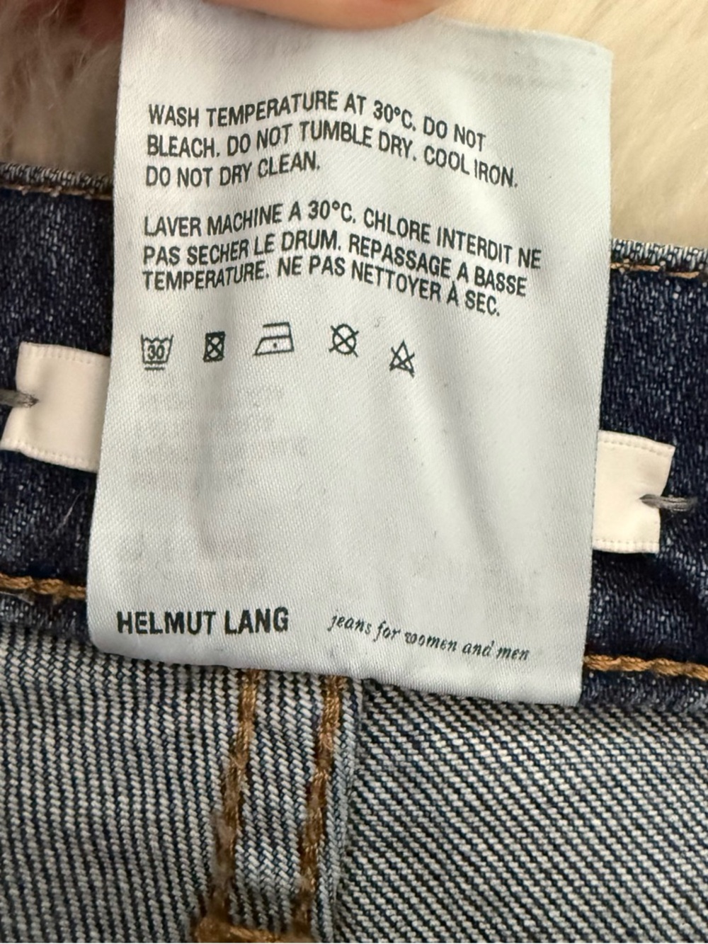 Helmut Lang Indigo Femme Hi Bootcut Jeans Dark Wash Size 25 - Picture 6 of 9